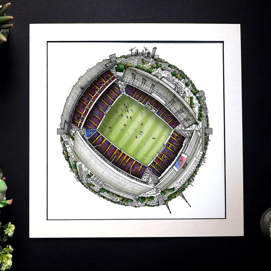 Crystal Palace FC -  Selhurst Park 3D Globe Print