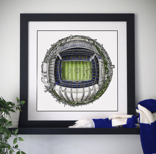 Chelsea FC -  Stamford Bridge 3D Globe Print