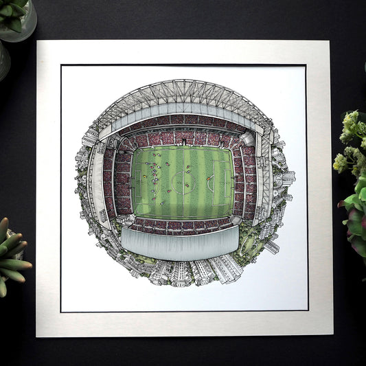 West Ham United FC -  Upton Park 3D Globe Print
