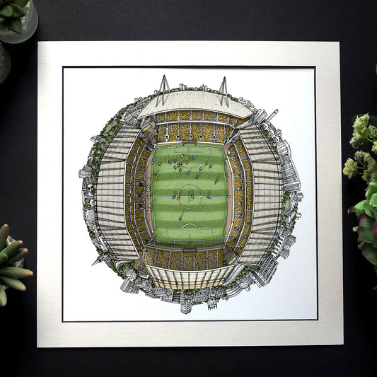 Wolverhampton Wanderers FC - The Molineux 3D Globe Print