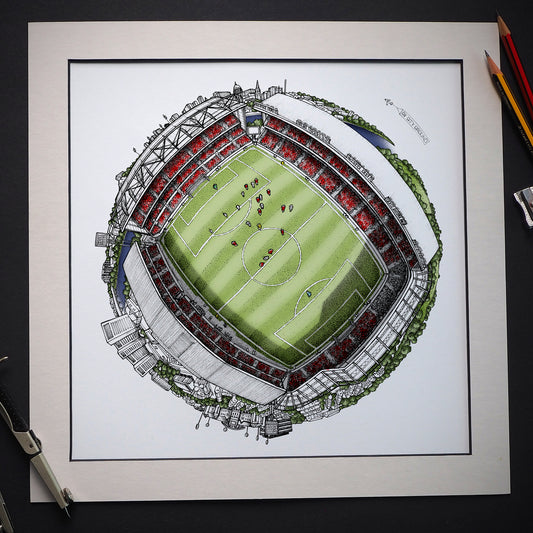 Nottingham Forest FC - The City Ground 3D Globe Print