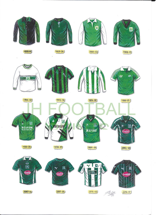 Plymouth Argyle Iconic Shirts Print