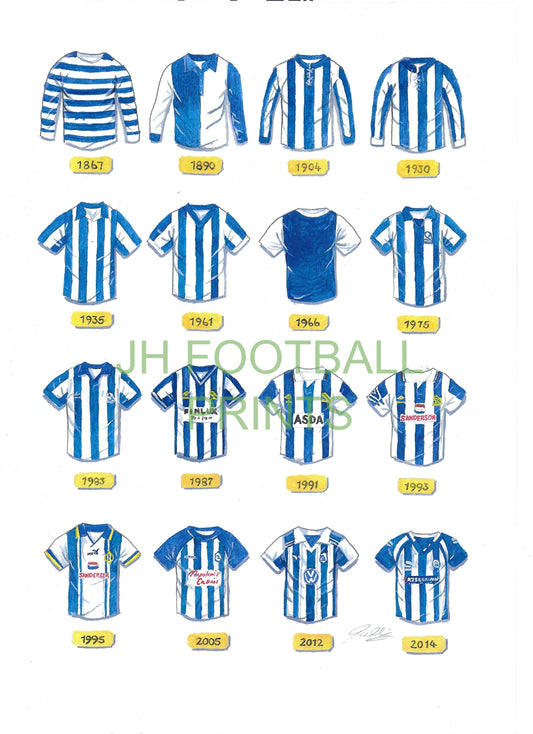 Sheffield Wednesday Iconic Shirts Print