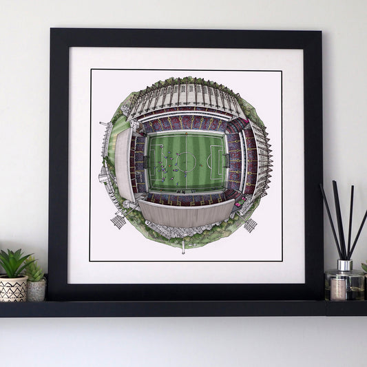 Burnley FC - The Turf Moor Stadium 3D Globe Print