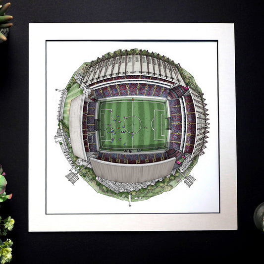 Burnley FC - The Turf Moor Stadium 3D Globe Print