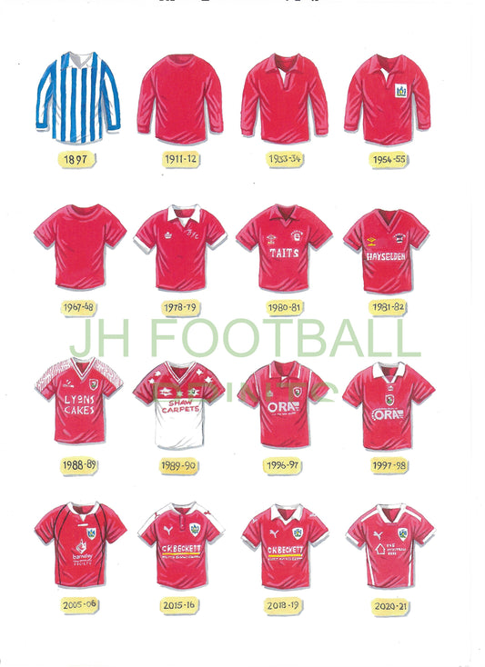 Barnsley Iconic Shirts Print