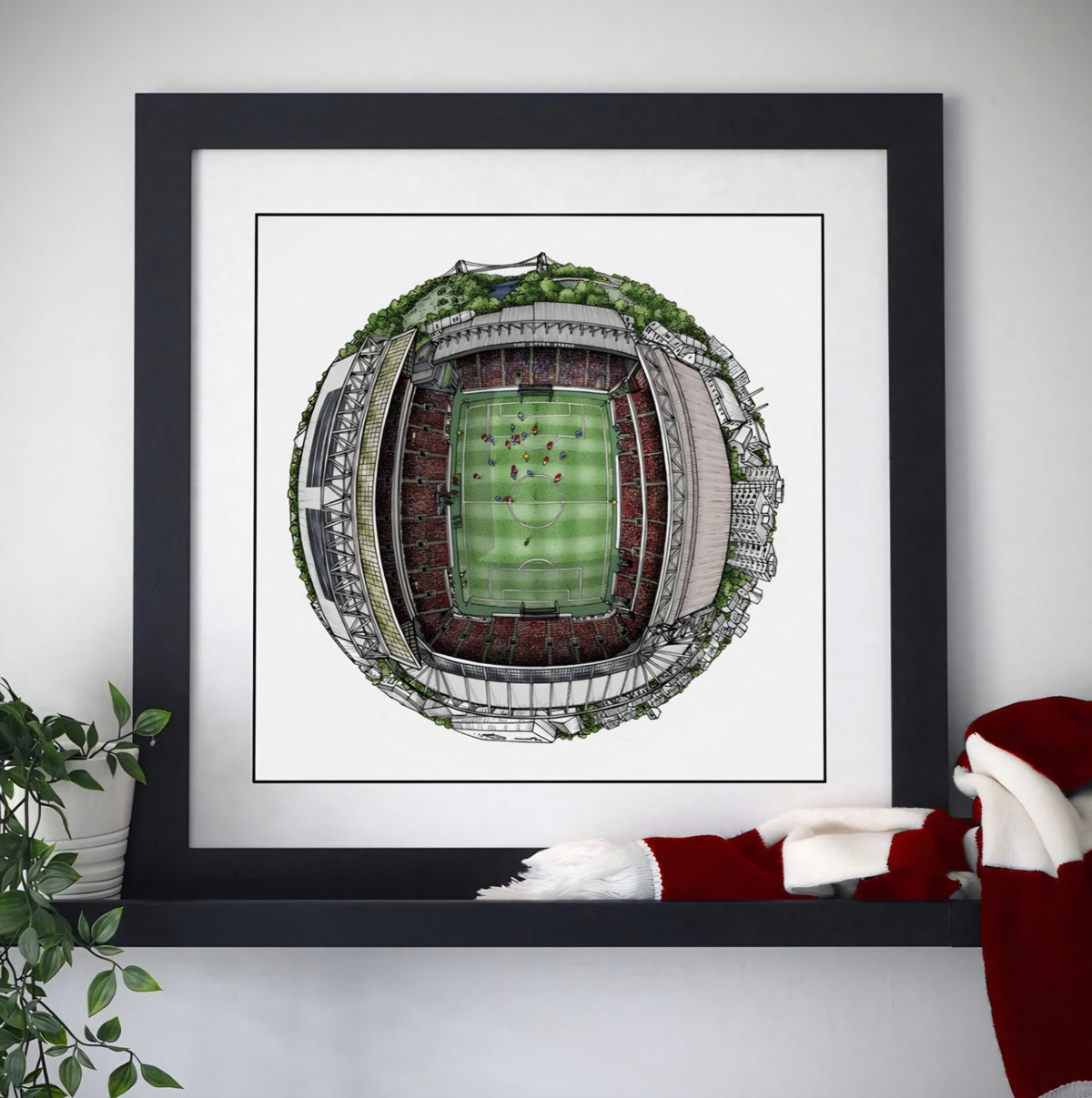 Bristol City FC - Ashton Gate 3D Cityscape Print