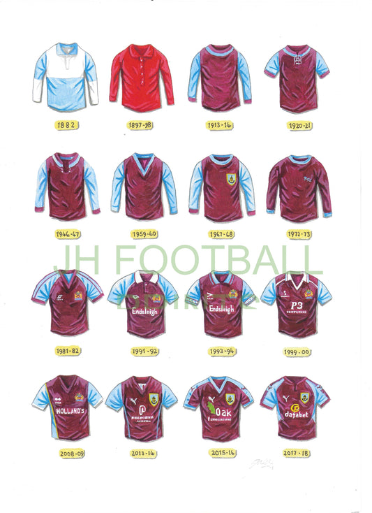 Burnley Iconic Shirts Print