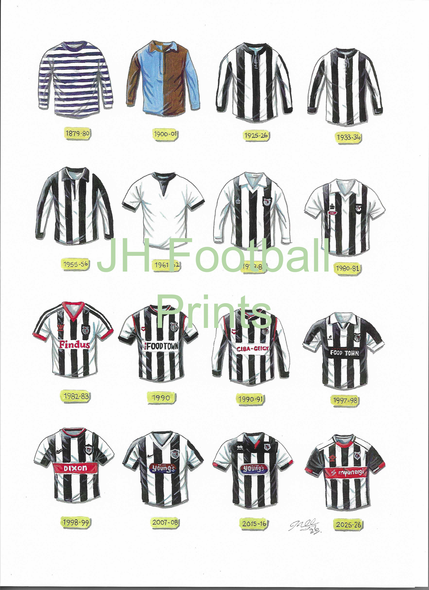 Grimsby Iconic Shirts Print