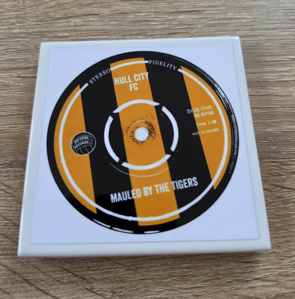 Hull City Ceramic Anthem Coaster