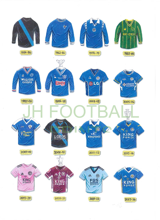 Leicester City Iconic Shirts Print