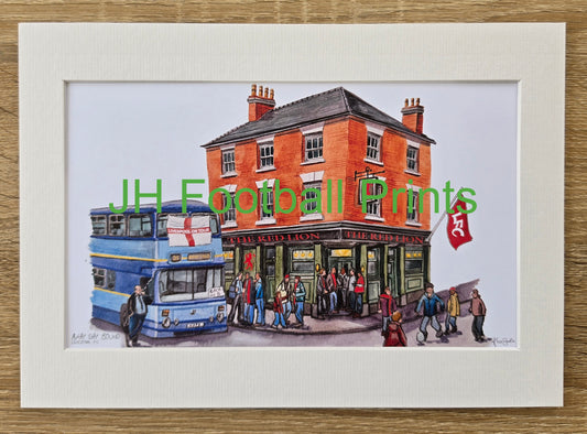 Liverpool FC Away Day Bound A4 Mounted Print