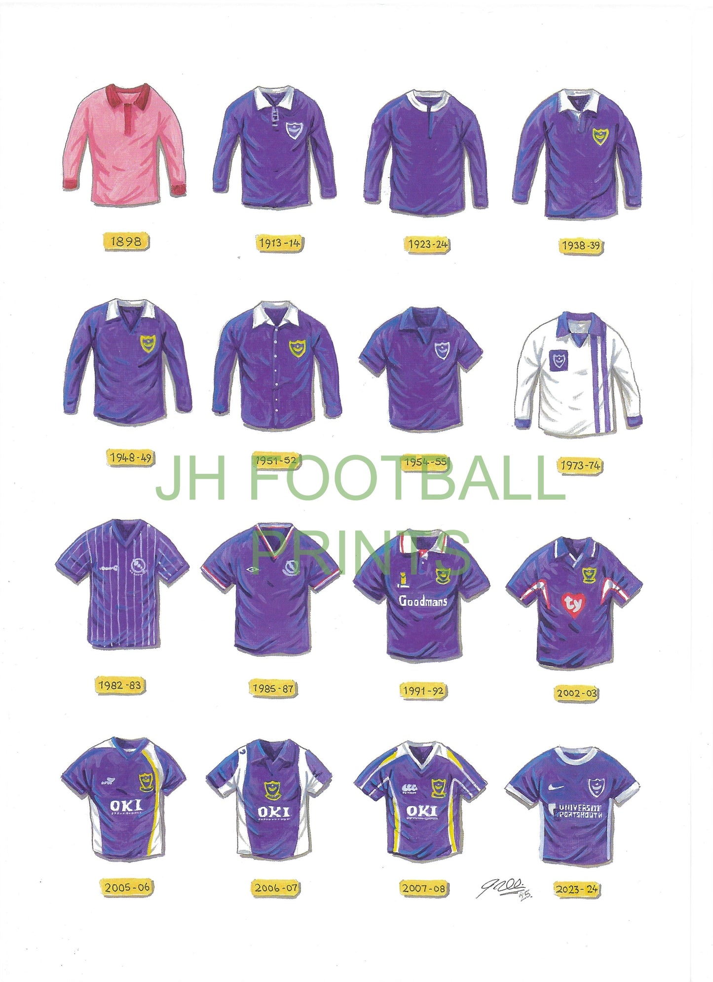 Portsmouth Iconic Shirts Print