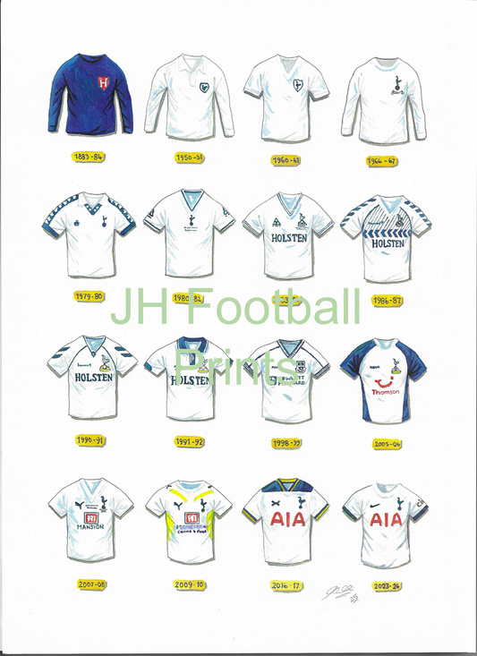 Tottenham Hotspur Iconic Shirts Print