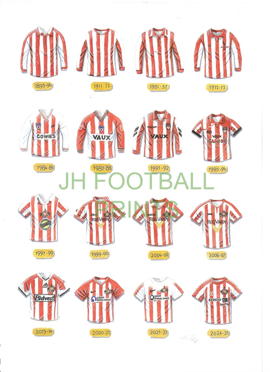 Sunderland Iconic Shirts Print