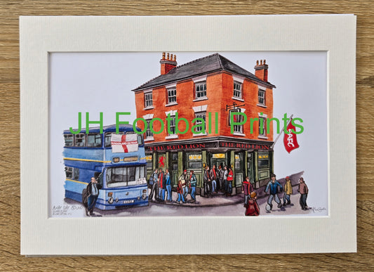 Sunderland AFC Away Day Bound A4 Mounted Print