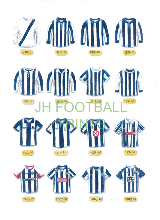 West Bromwich Albion Iconic Shirts Print